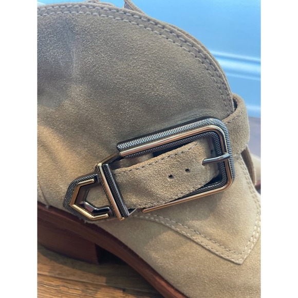 Vince Camuto Beige Ankle Booties with Buckle - Picture 6 of 7